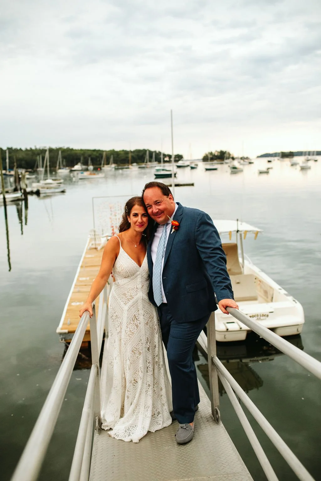 Cara & Matt at The Maine Boathouse in Freeport, Maine