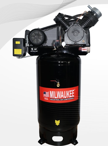 Compresor de Aire Industrial Milwaukee 5 HP 300L