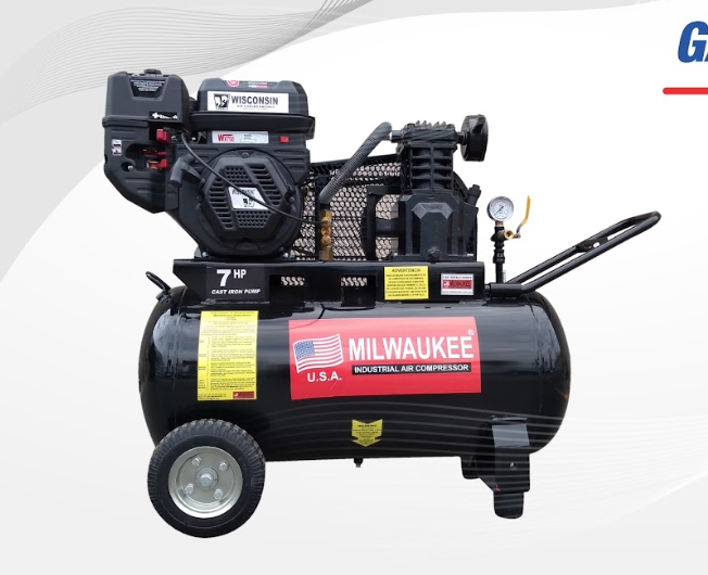 Compresor de Aire Industrial Milwaukee 7 HP
