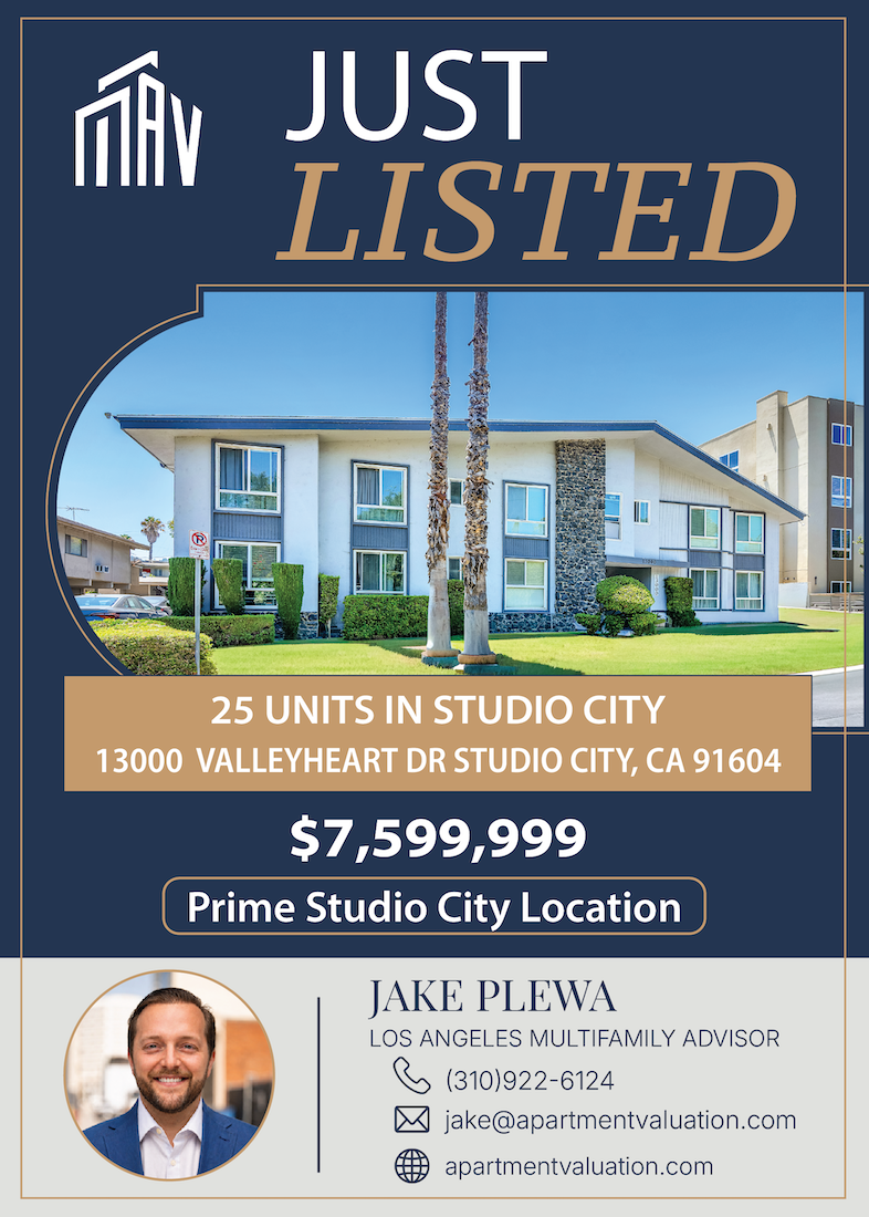studio city multifamily apartment building for sale