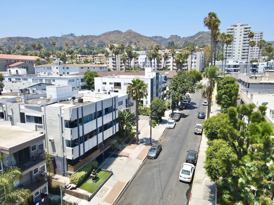 1627 N. Poinsettia Pl. Aerial View