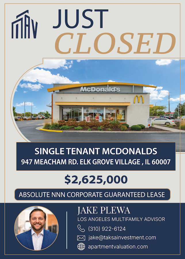 Single tenant NNN McDonalds in Chicago MSA