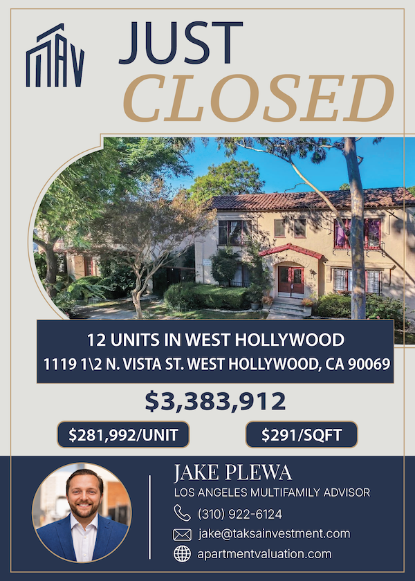 Multifamily Apartment Building in West Hollywood California