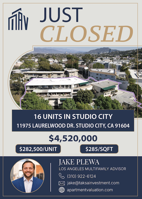 Studio City Apartment Building For Sale