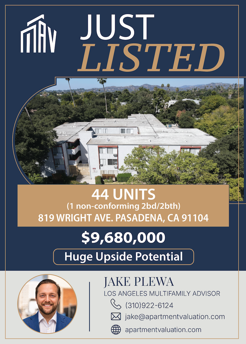 pasadena multifamily apartment building for sale by jake plewa