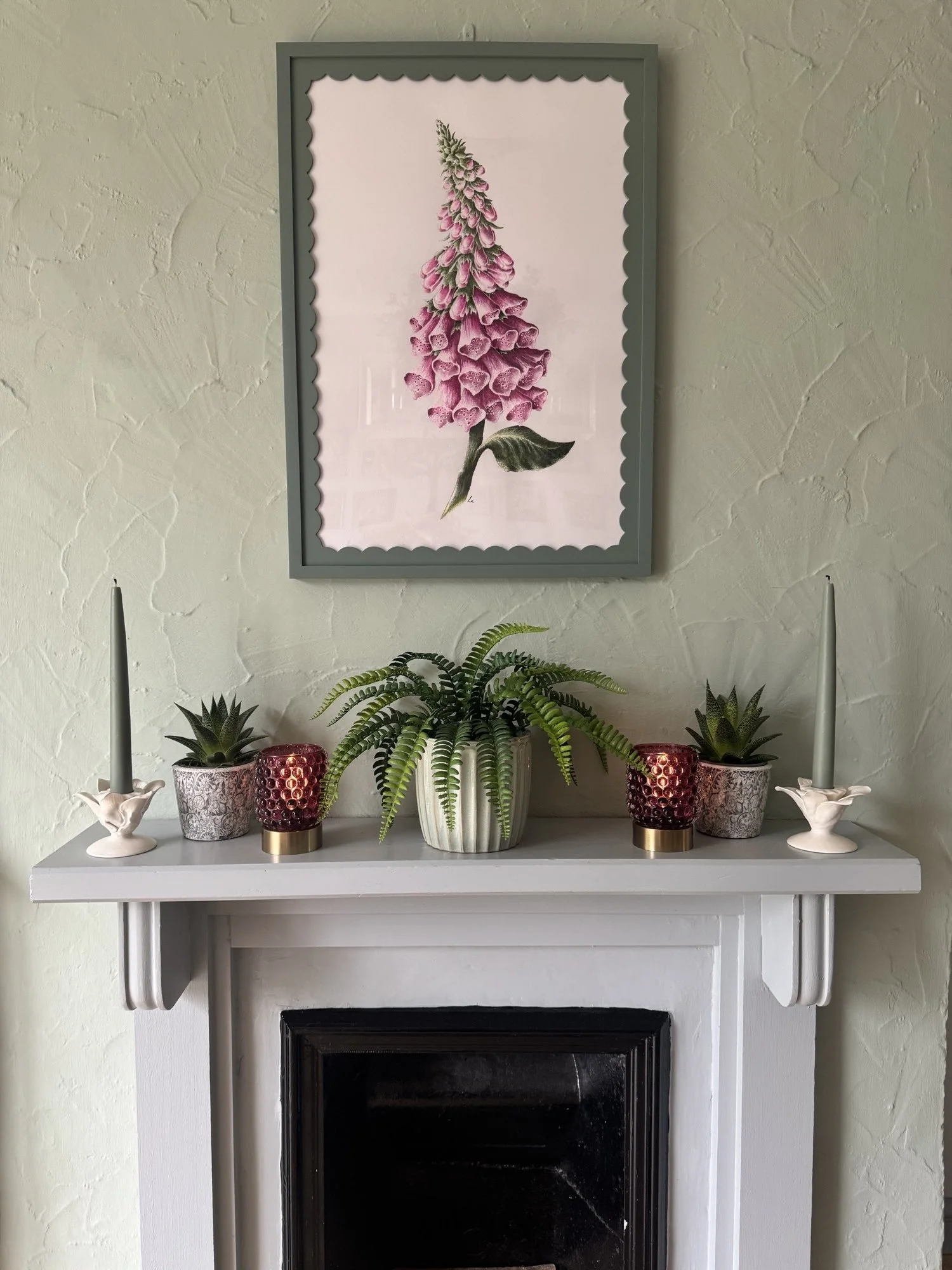 Wild Foxglove watercolour painting | Sussex Wildflower Botanical Art