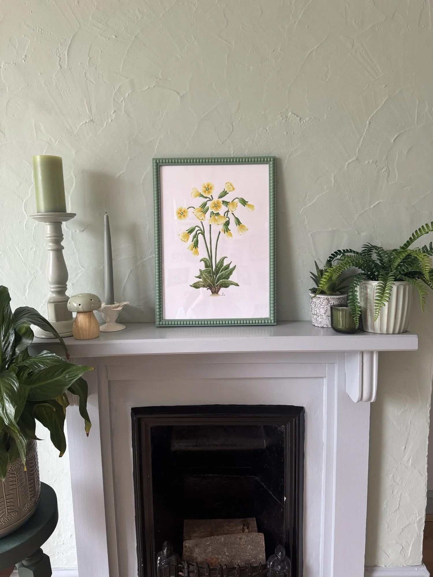 Cowslip Primrose watercolour painting | Sussex Wildflower Botanical Art