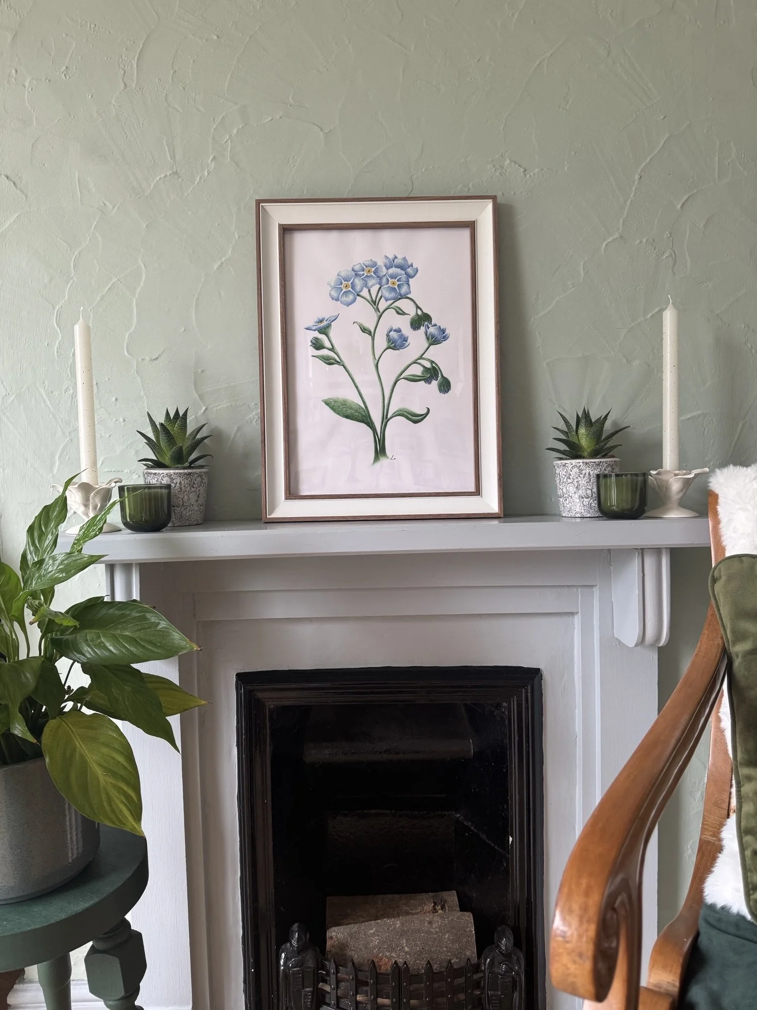 Forget Me Not watercolour painting | Sussex Wildflower Botanical Art