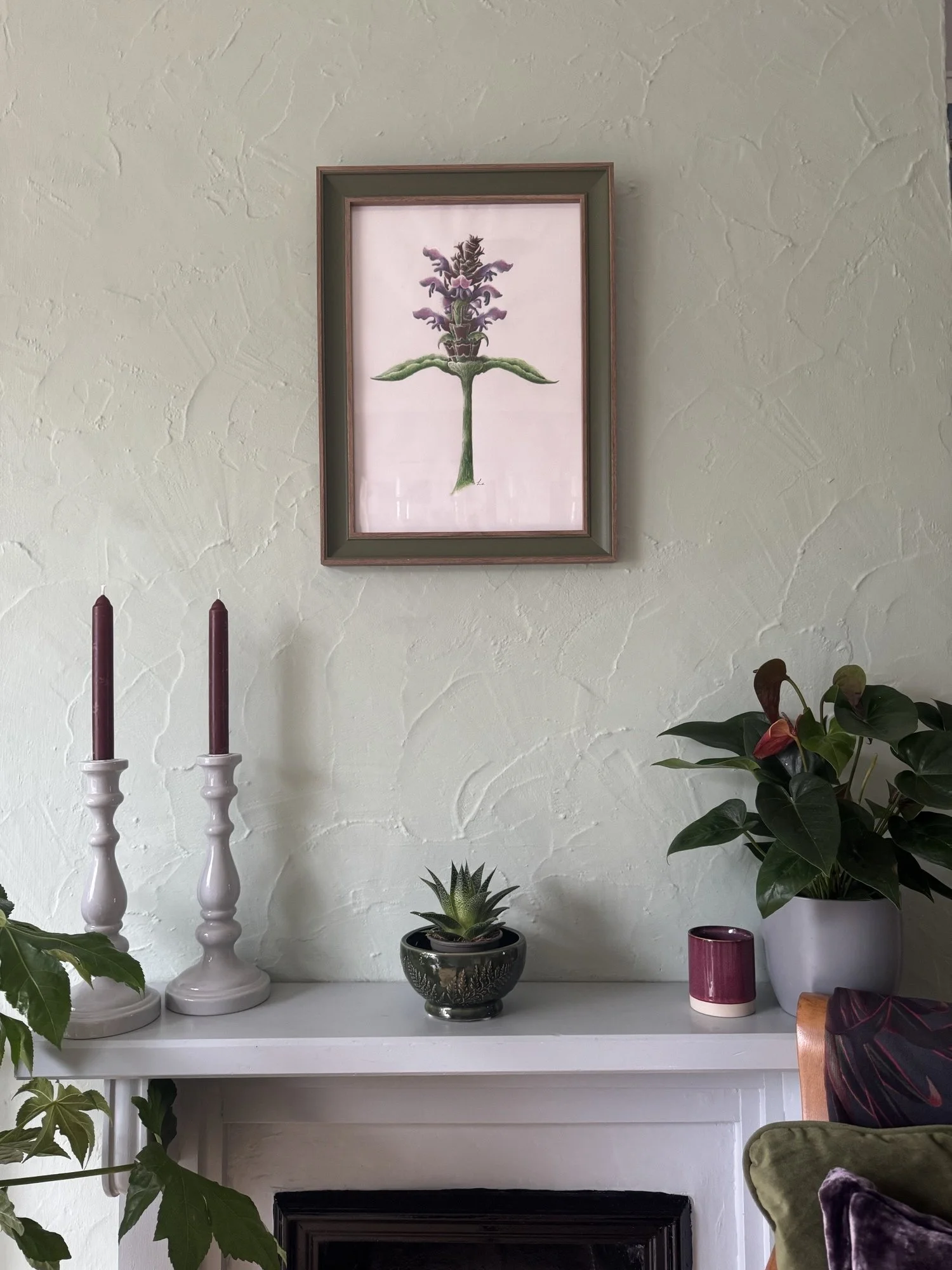 Wild Self Heal watercolour painting | Sussex Wildflower Botanical Art