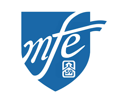 MFE logo with a blue shield and white text. MFE has endorsed Shannon Gibney for Minneapolis School Board, District 3.