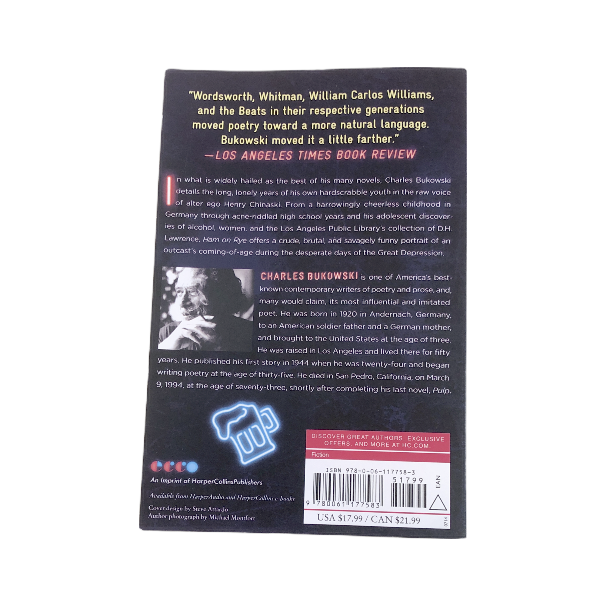 Charles Bukowski - Ham on Rye Back.PNG
