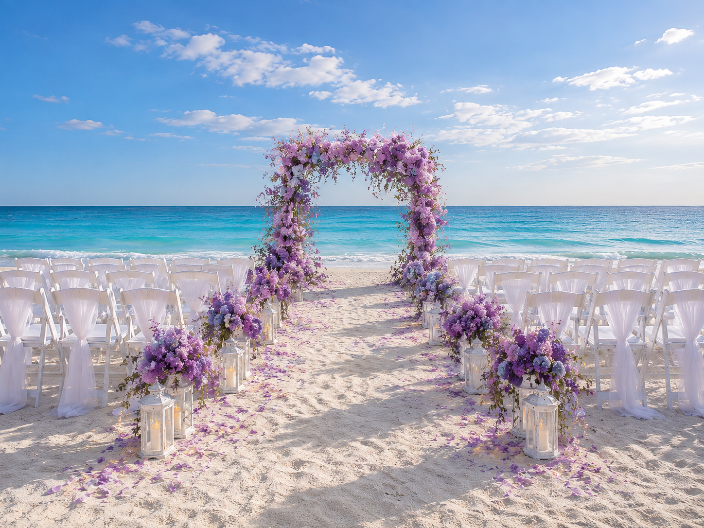 Lavender Breeze Beach Ceremony