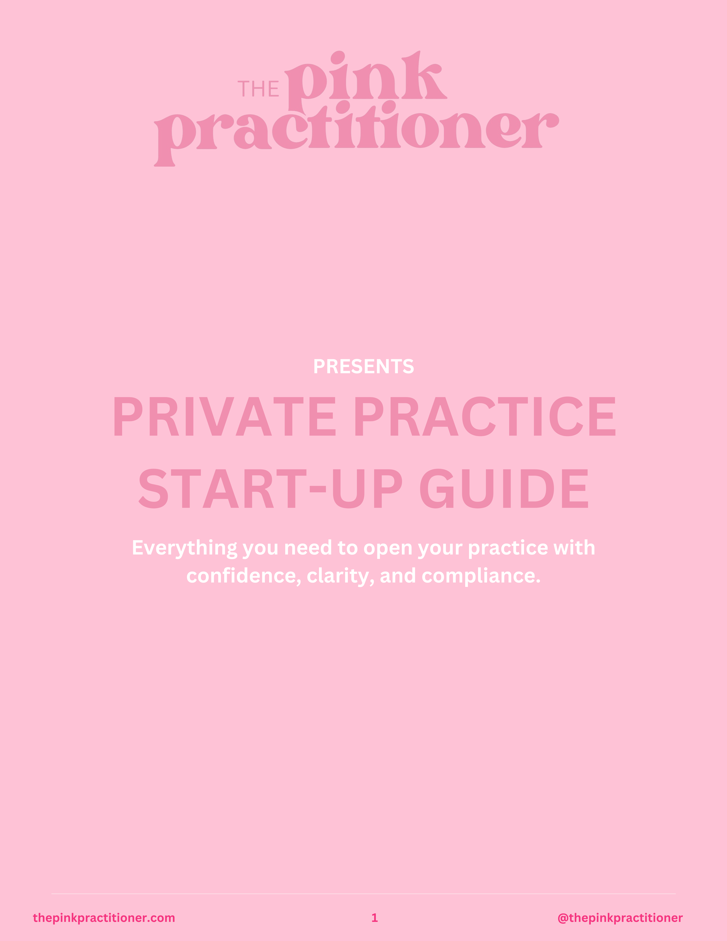 Private Practice Startup Guide