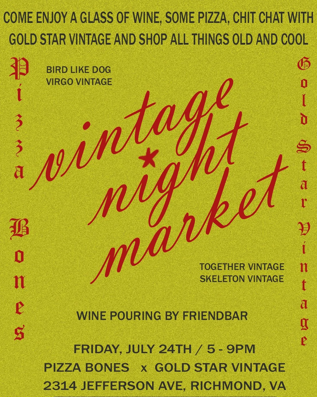 Pizza Bones/ FriendBar night market