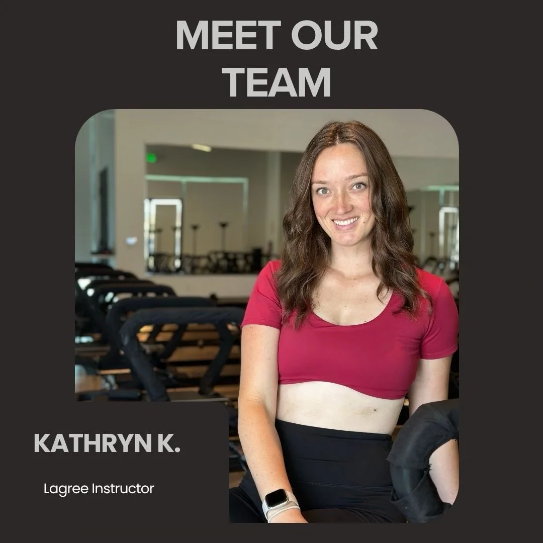 Meet Kathryn ✨ 

Kathryn is a full time single mom to two boys. She became passionate about the Lagree Method 5 years ago because of how it strengthened her physically and mentally beyond what she thought was possible! She strives to make her classes