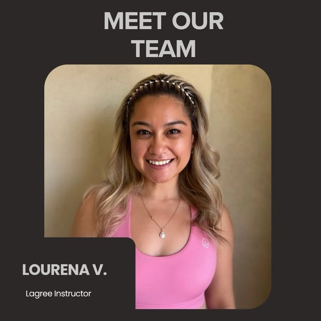 Meet Lourena ✨ 

Lourena found Lagree in 2022 and has been hooked since. When she is not on the megaformer she is working with the youngest minds as an elementary school counselor. She has a passion for wellness, mental health and making people feel 
