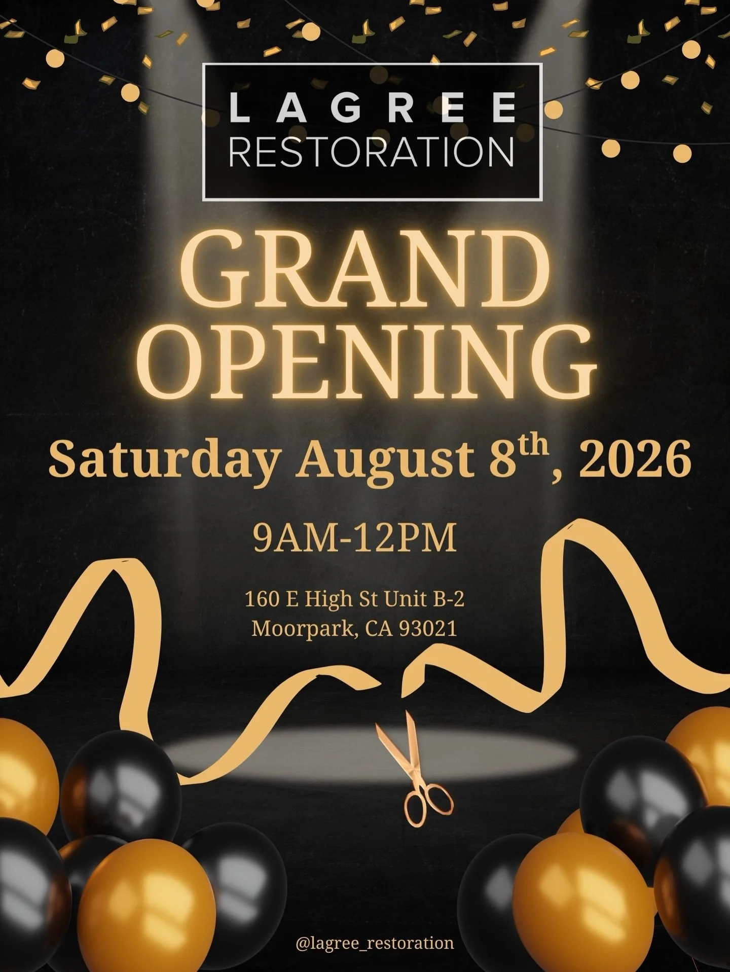 We couldn&rsquo;t be more excited to invite you to celebrate our Grand Opening! 

Saturday, August 8, 2026
9:00 AM &ndash; 12:00 PM
Ribbon Cutting Ceremony at 10:00 AM with the City of Moorpark

Whether you&rsquo;ve taken a class with us or have been