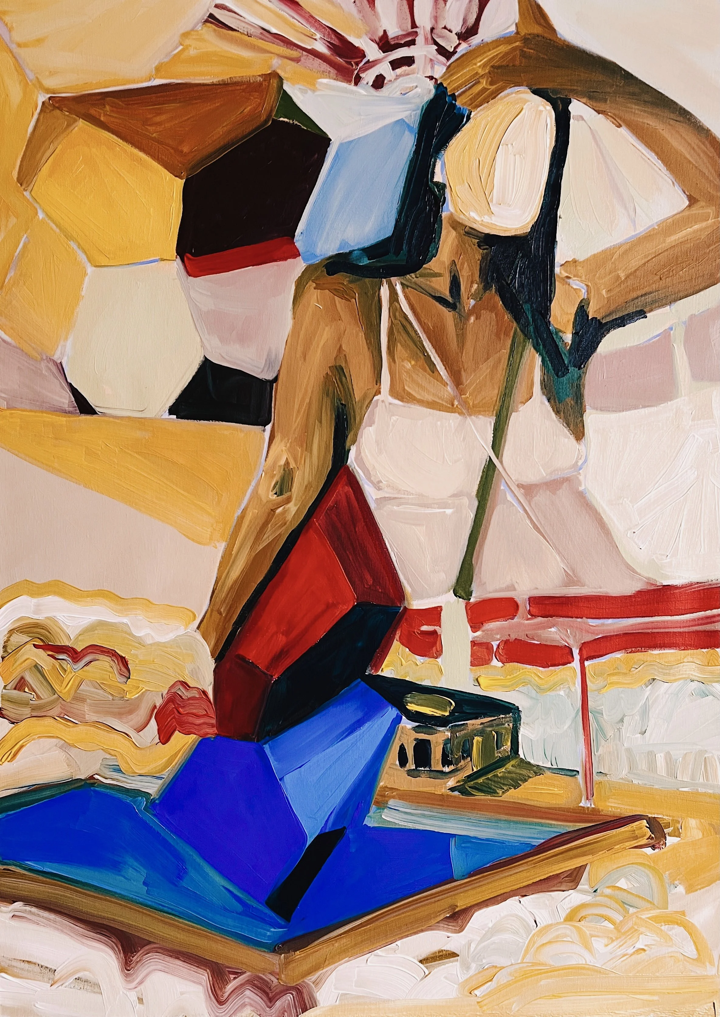 The sunfolded woman, 2025 | 
Acrílico sobre tela | Acrylic on canvas | 
100x80cm
