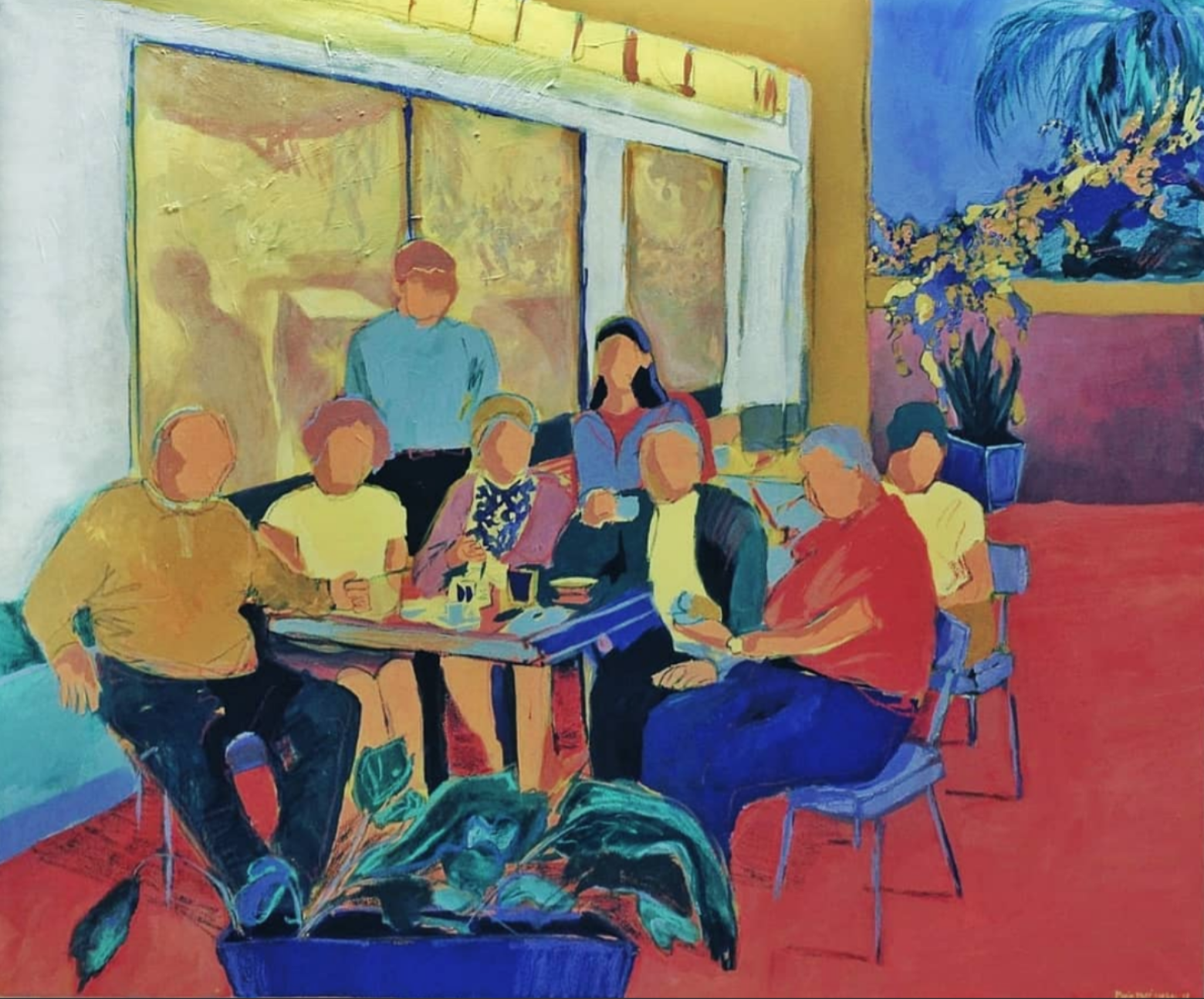 Na esplanada ao fim da tarde, 2018 | 

Acrílico sobre tela | Acrylic on canvas | 

120x100cm | 

Not available