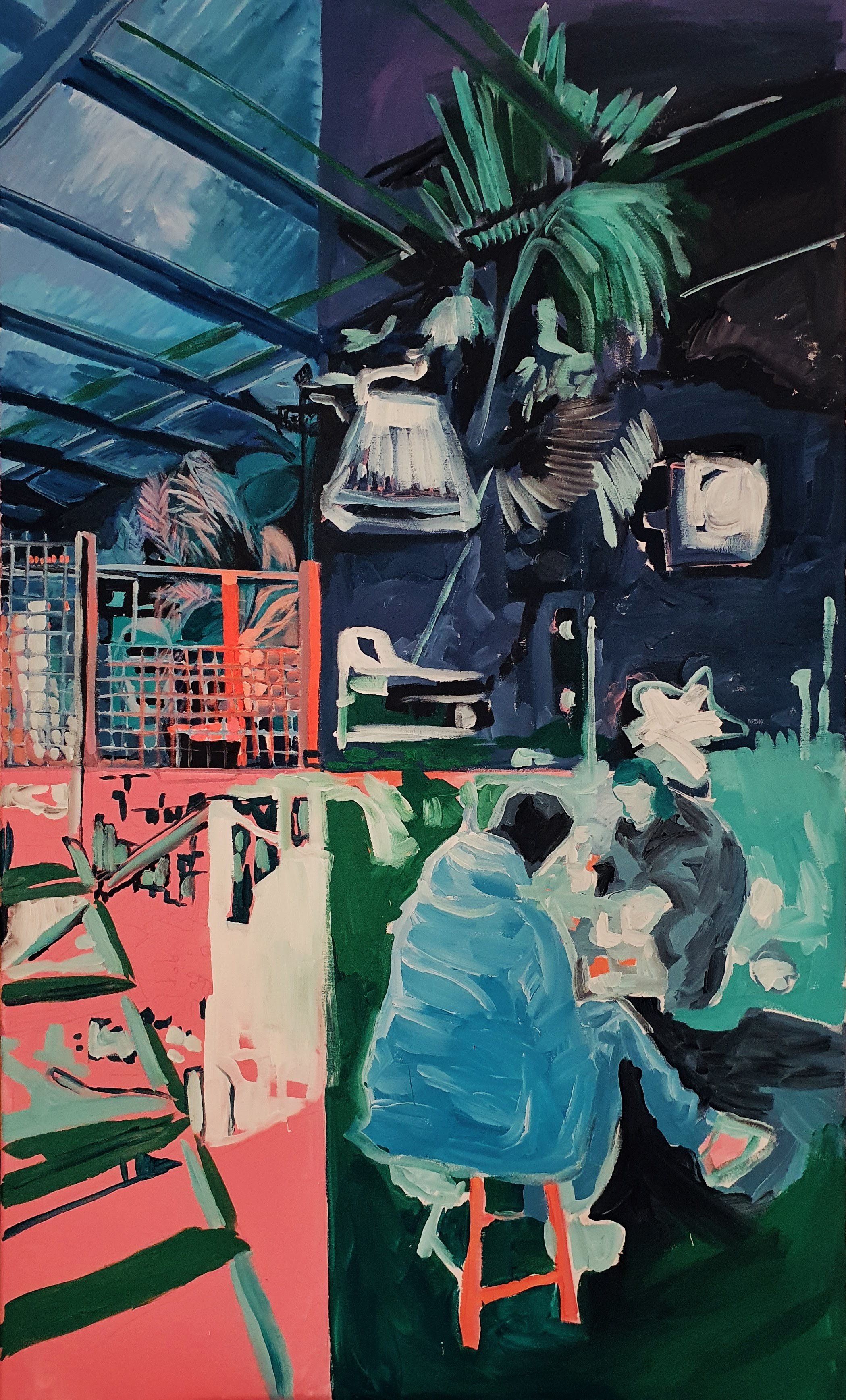 Beer in the jungle, 2022 | Acrílico sobre tela | Acrylic on canvas | 90x150cm | Not Available