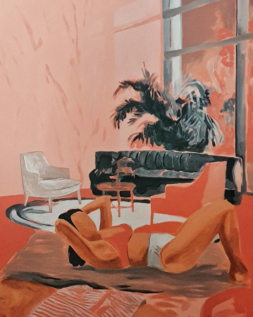 Break in the hall, 2022 | Acrílico sobre tela | Acrylic on canvas | 140x100cm | Not Available