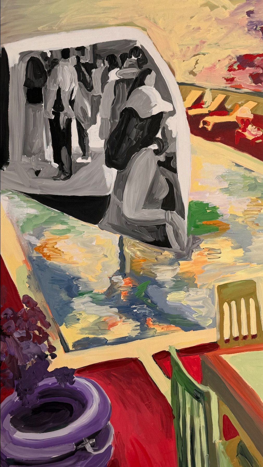 Where I once stood, 2025 |

Acrílico sobre tela | Acrylic on canvas |

119x60cm