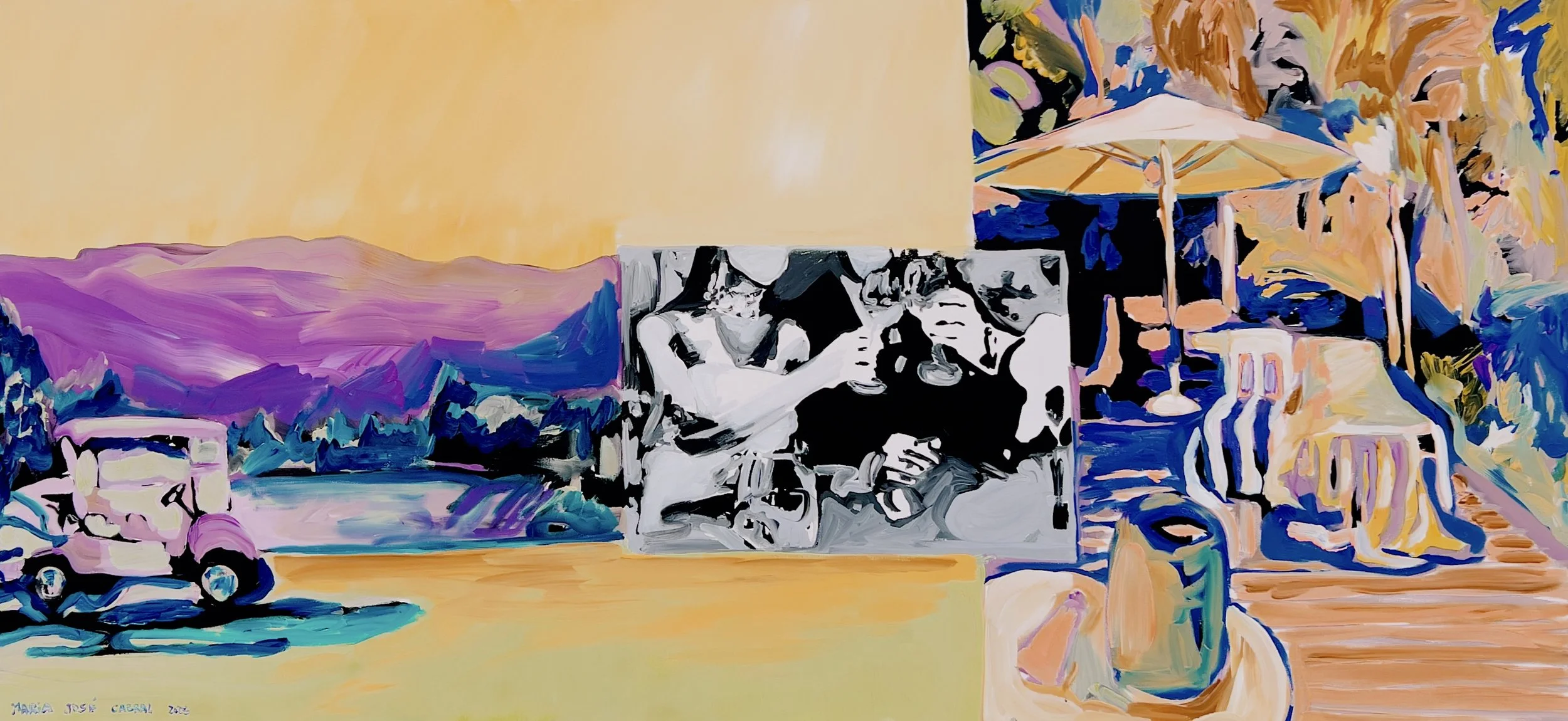 Hours, 2025 | Acrílico sobre tela | Acrylic on canvas | 110x60cm | Not available