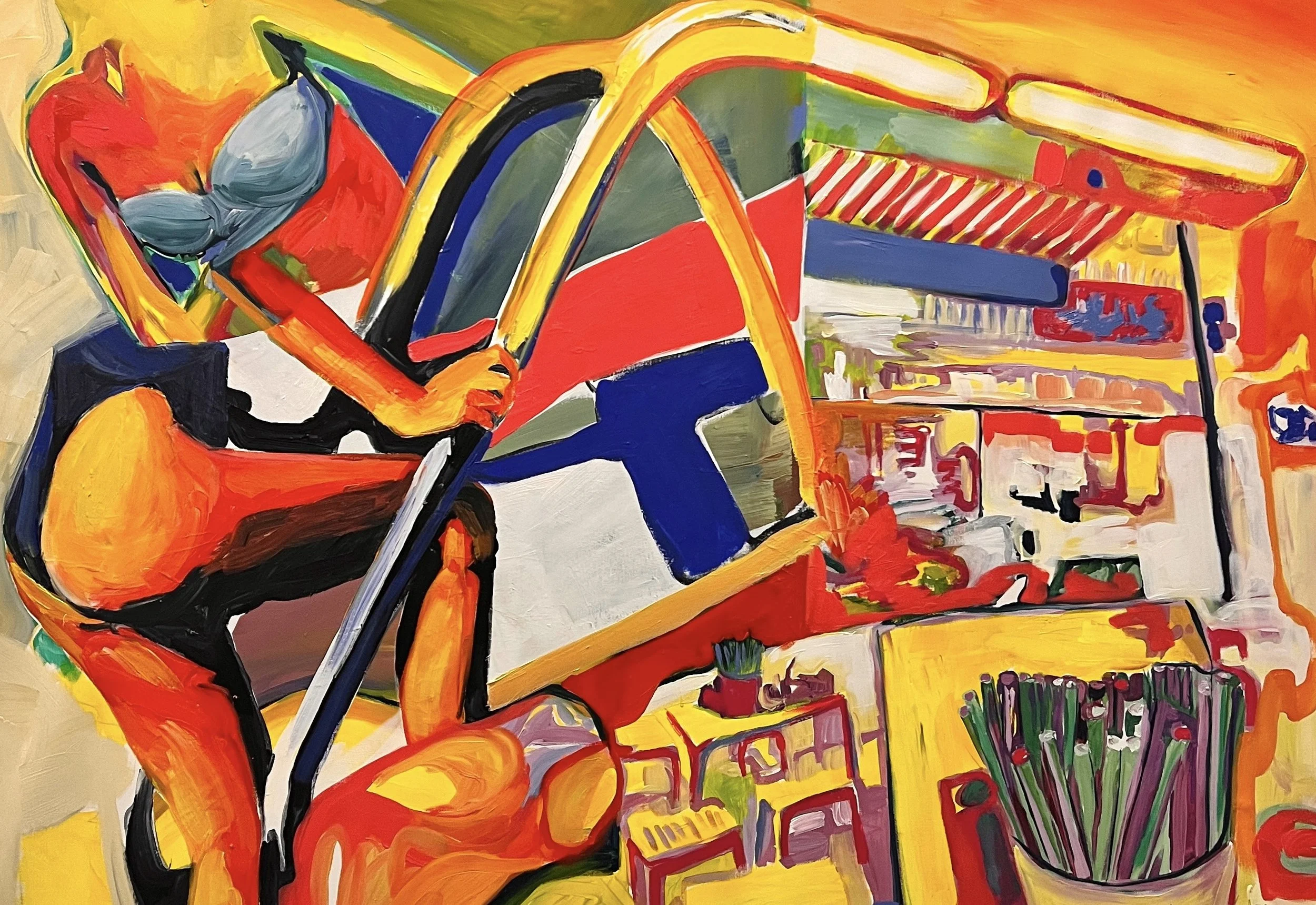 Sunlit detour, 2025 | Acrílico sobre tela | Acrylic on canvas | 100x120cm | Not available