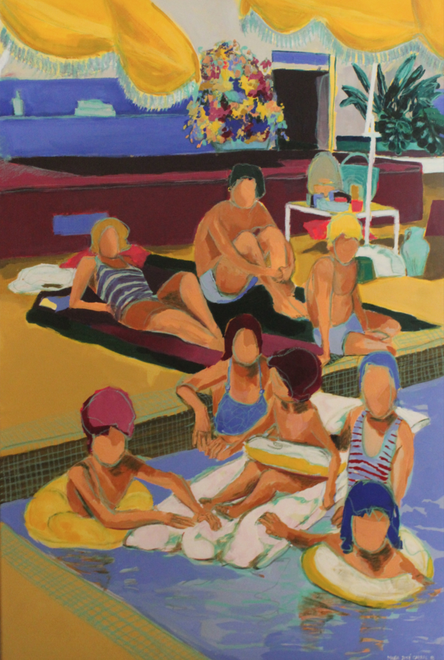 Na piscina, 2018 | 

Acrílico sobre tela | Acrylic on canvas | 

120x80cm | 

Not available