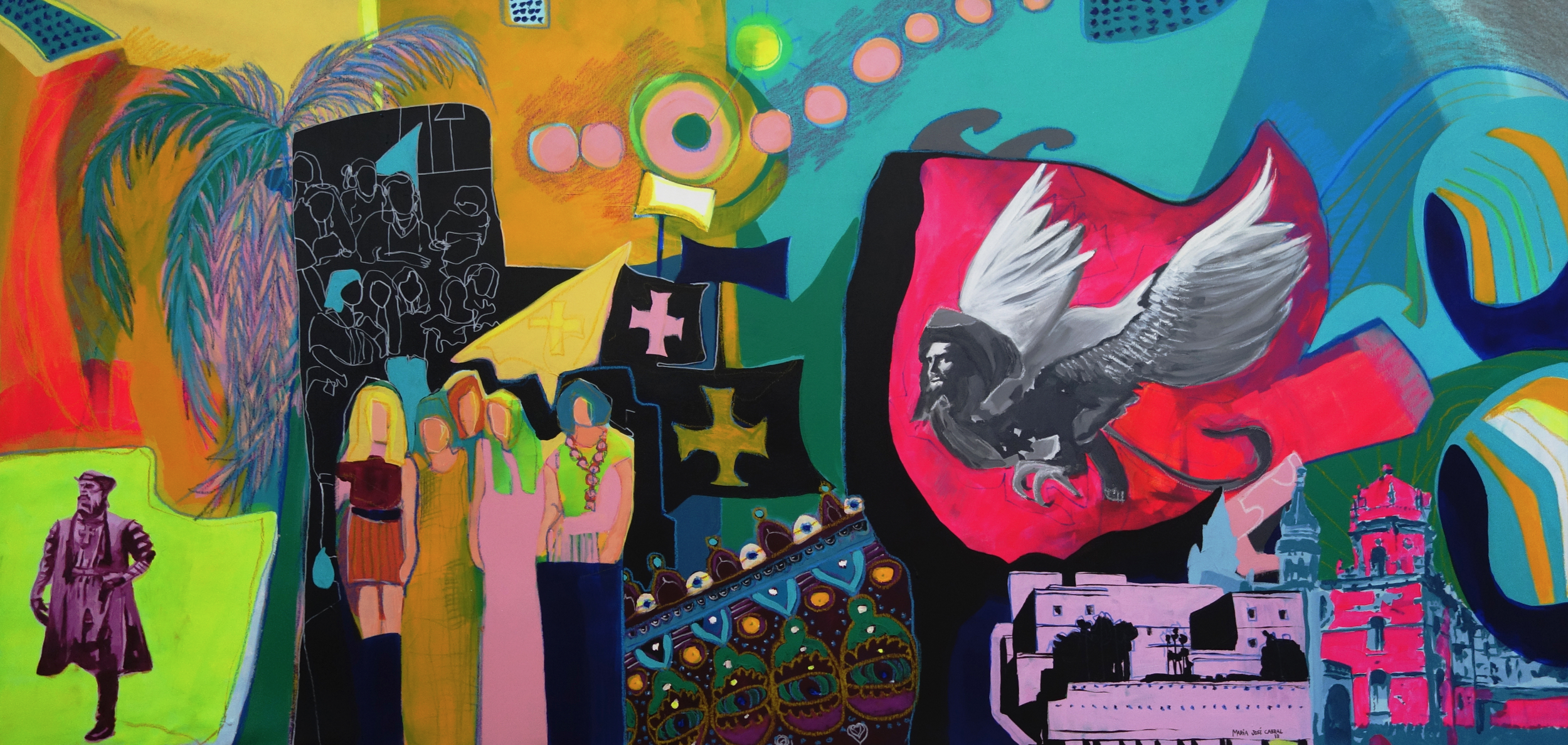 II, 2019 | 

Acrílico e pastel de óleo sobre tela | Acrylic and oil pastels on canvas | 

110x200cm | 

Not available