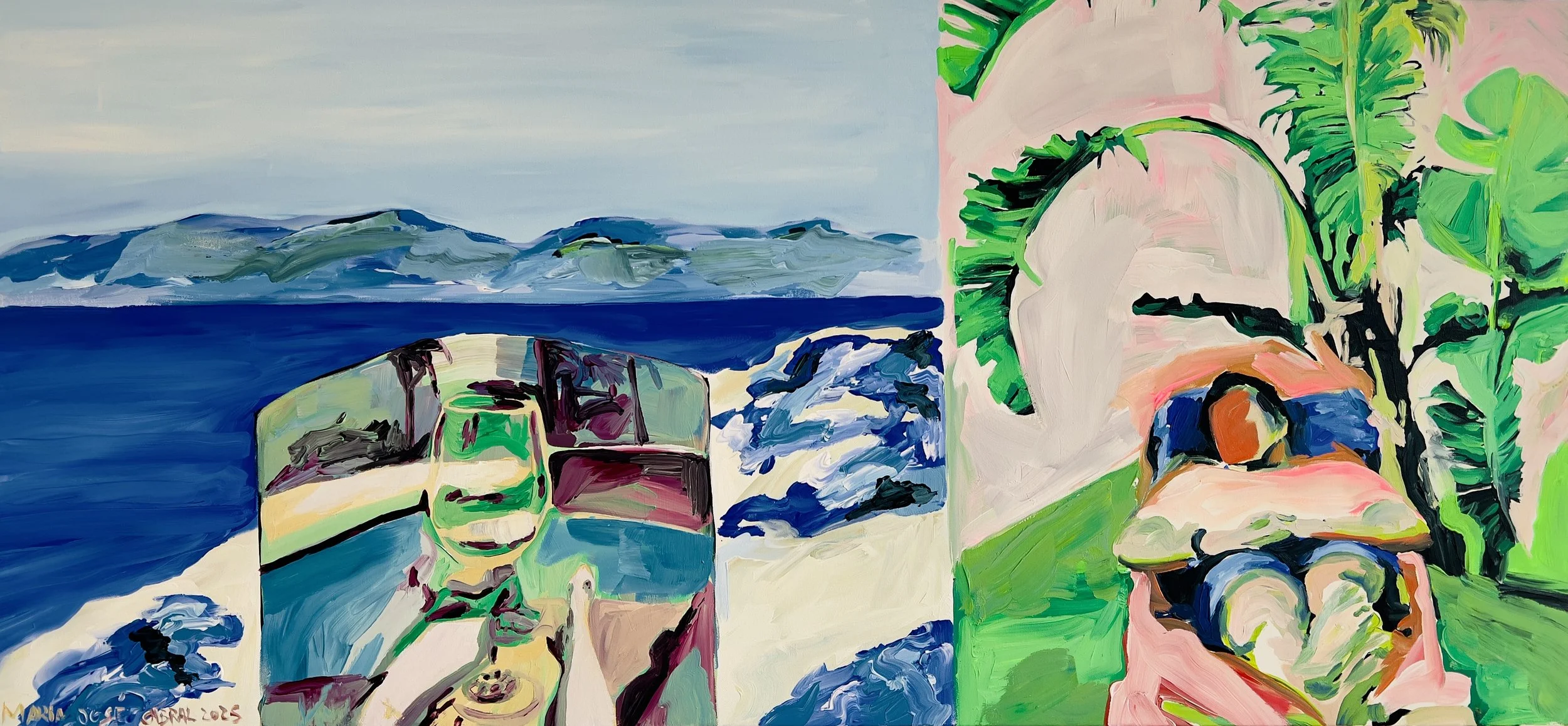 Coastline, 2025 | Acrílico sobre tela | Acrylic on canvas | 110x60cm | Not available