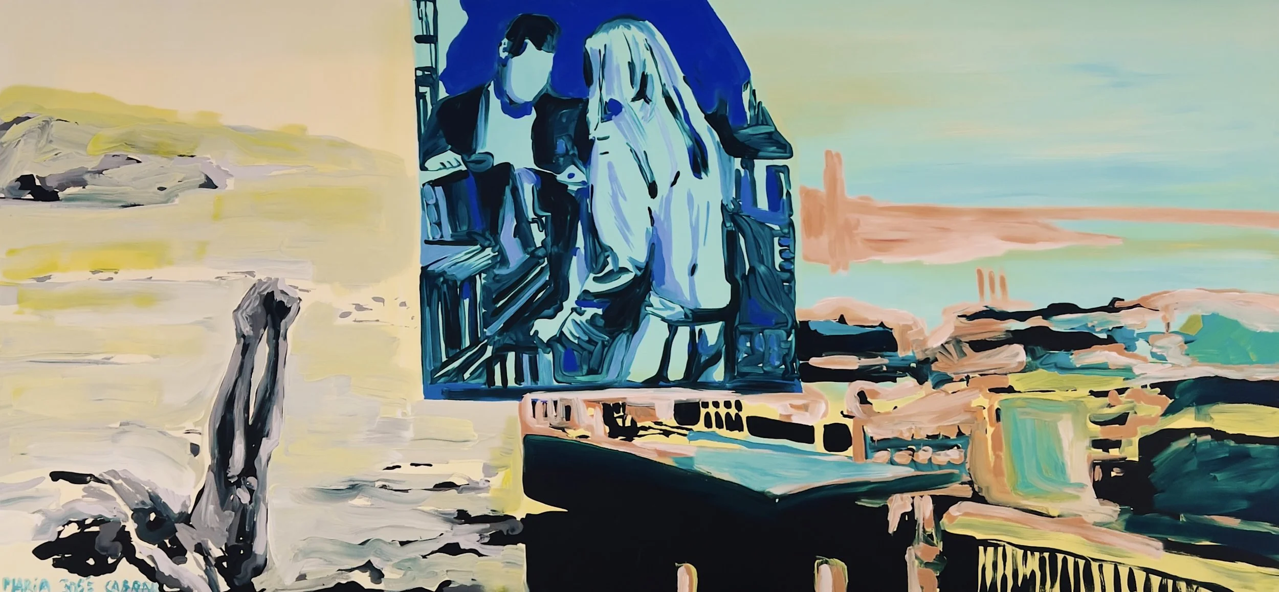 Wet steps, 2025 | Acrílico sobre tela | Acrylic on canvas | 110x60cm | Not available