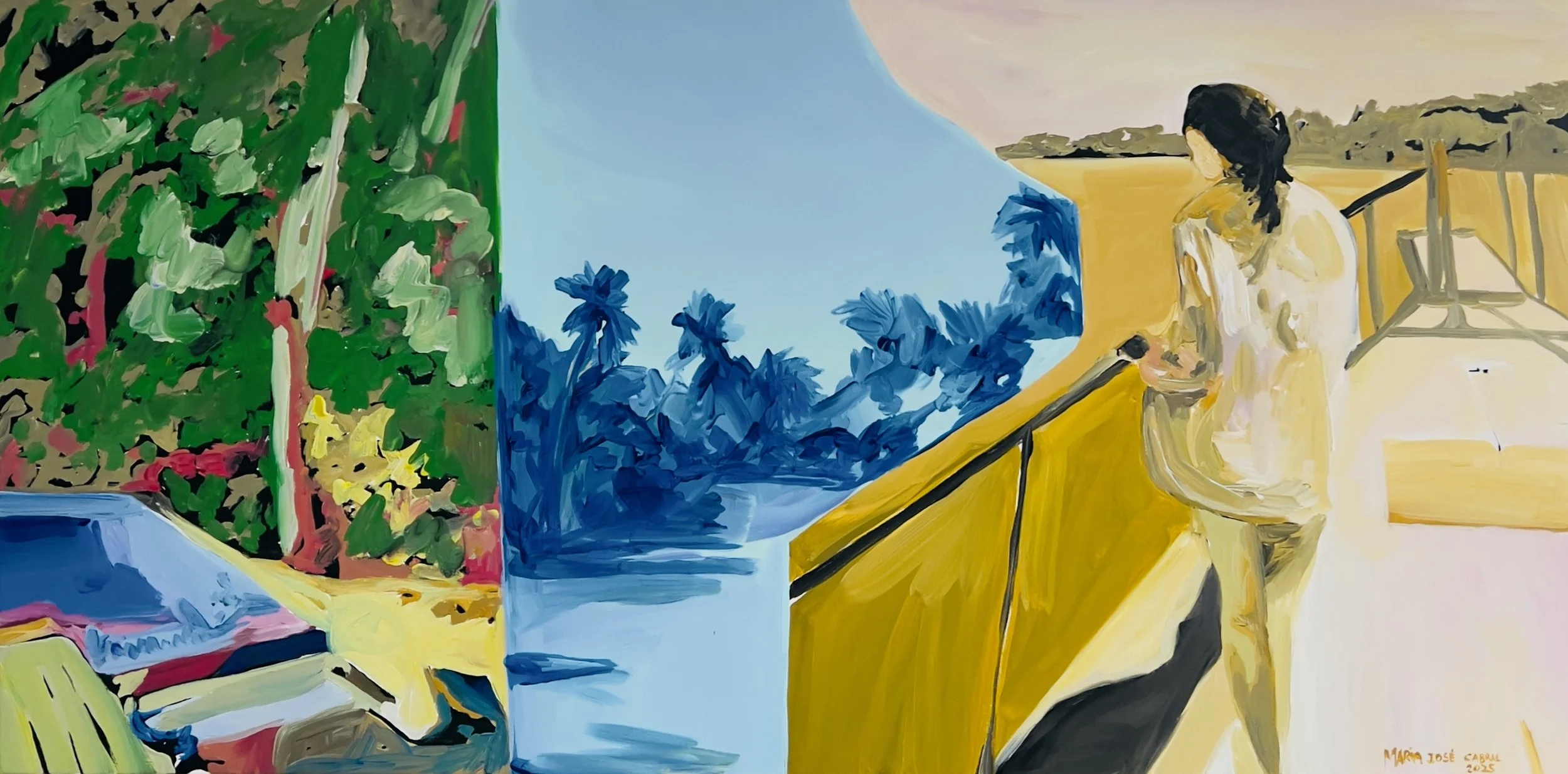 Slow pass, 2025 | Acrílico sobre tela | Acrylic on canvas | 110x60cm | Not available