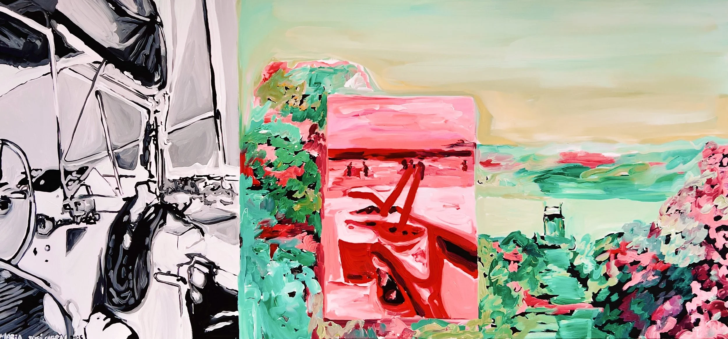 In between, 2025 | Acrílico sobre tela | Acrylic on canvas | 110x60cm | Not available