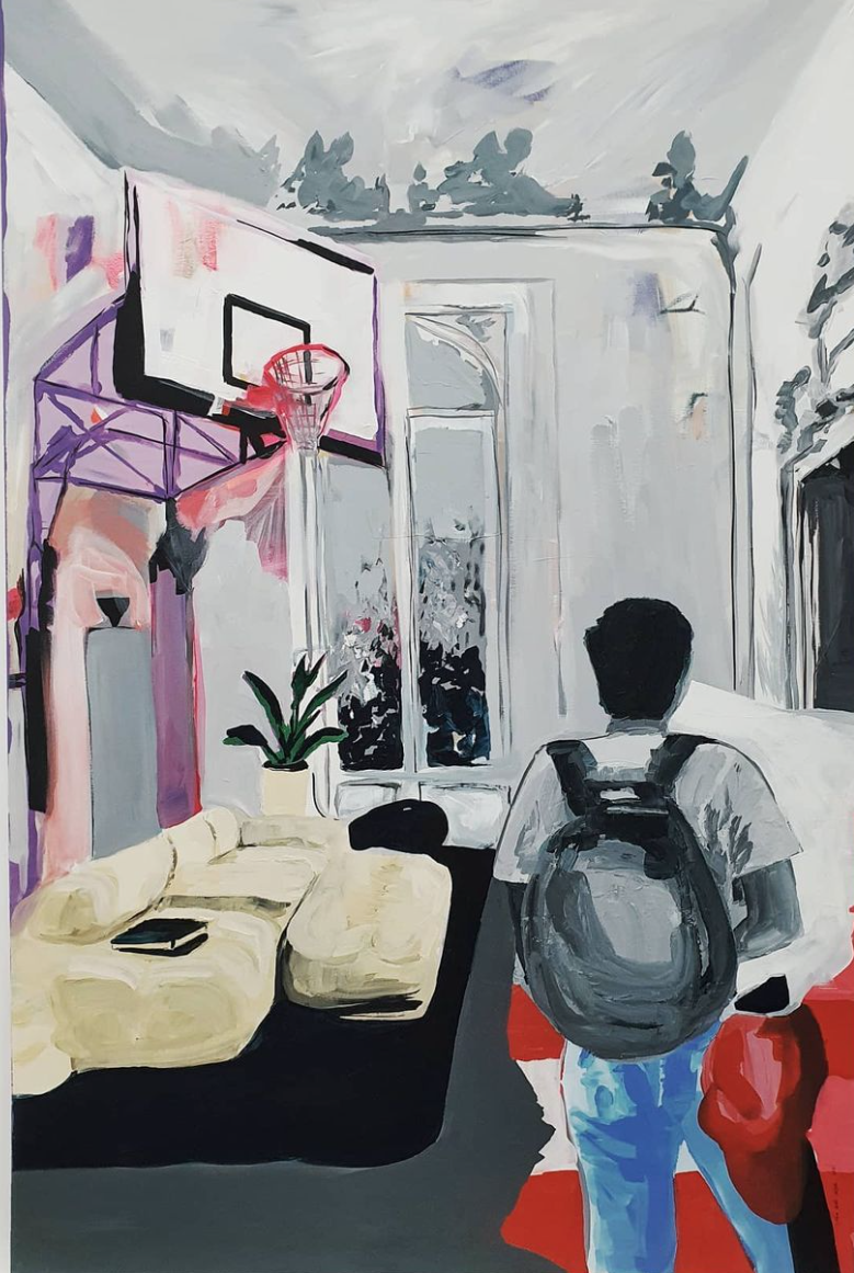 Frozen in place, 2021 | Acrílico sobre tela | Acrylic on canvas | 150x100cm