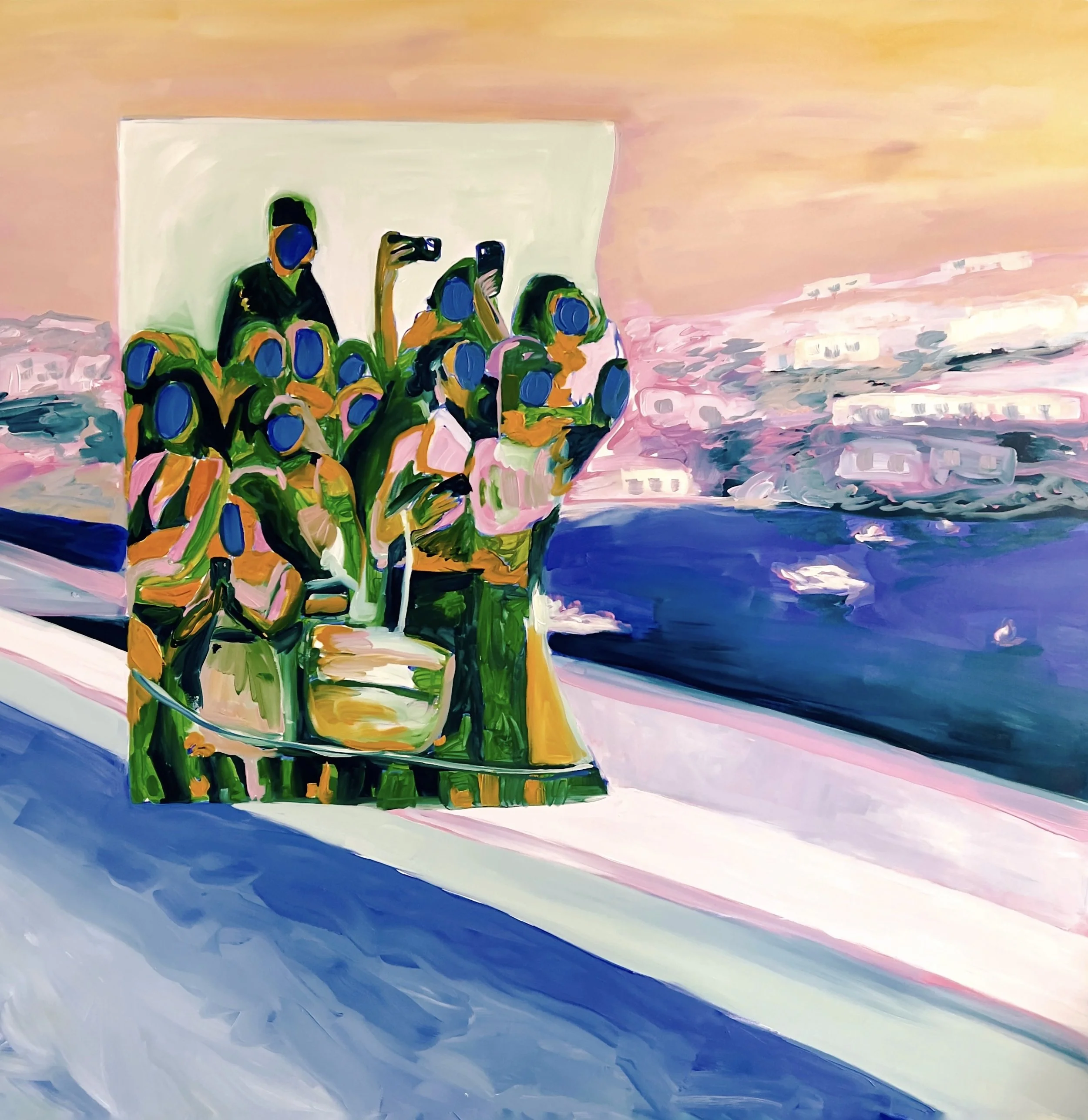 Drifting Turtles, 2025 |

Acrílico sobre tela | Acrylic on canvas |

152x152cm