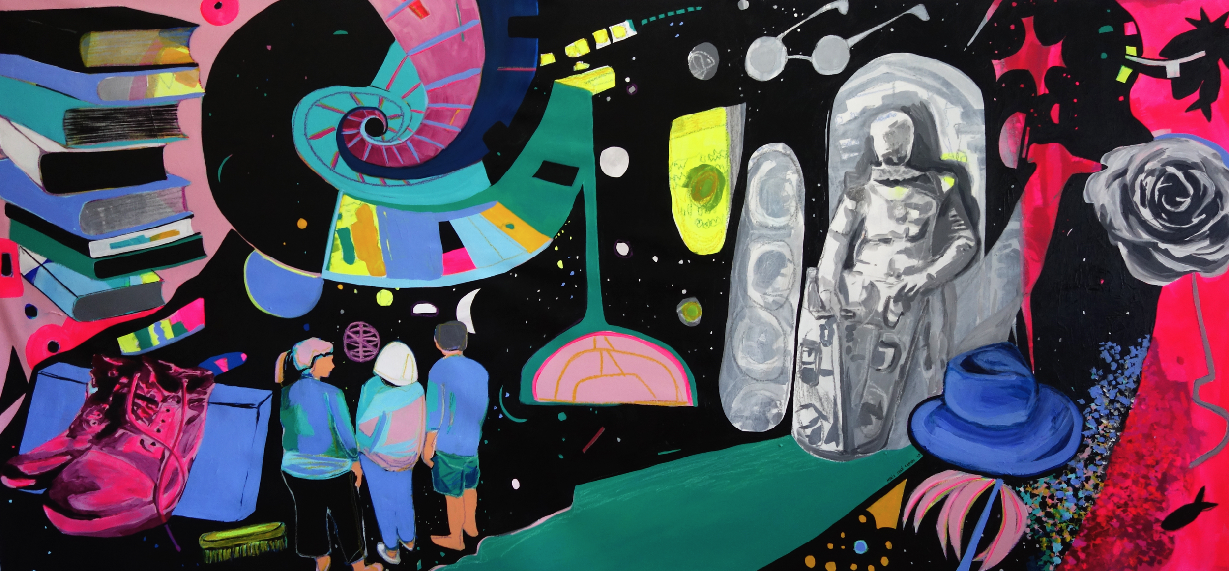 III, 2019 | 

Acrílico e pastel de óleo sobre tela | Acrylic and oil pastels on canvas | 

110x200cm | 

Not available
