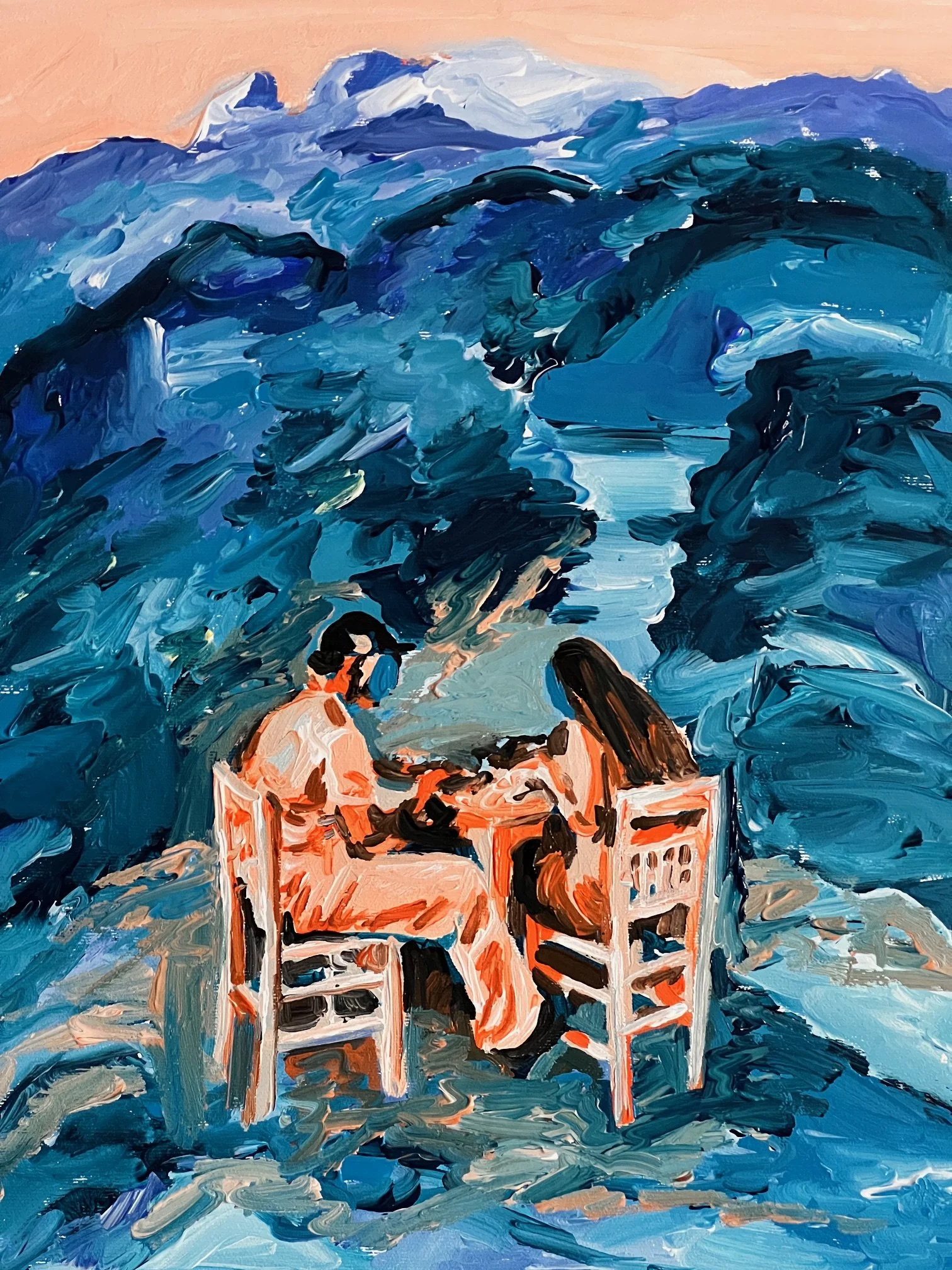 Infinite table, 2025 |

Acrílico sobre tela | Acrylic on canvas |

40x30cm 