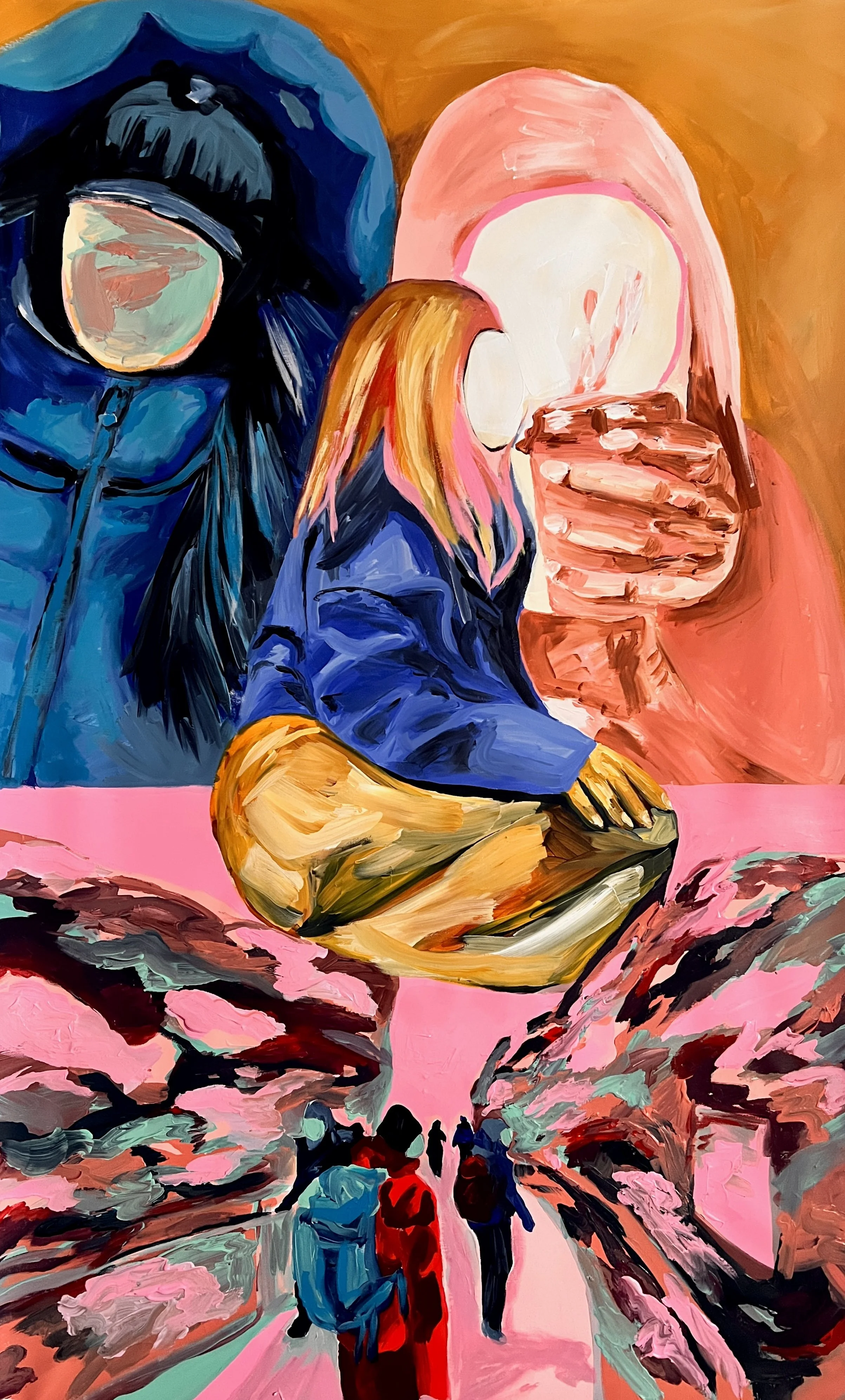 The passage within, 2025 |

Acrílico sobre tela | Acrylic on canvas |

205x93cm