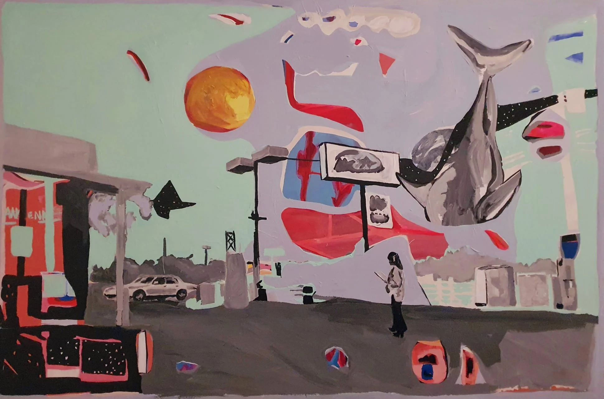In betweenness, 2021 | Acrílico sobre tela | acrylic on canvas | 80x116cm 