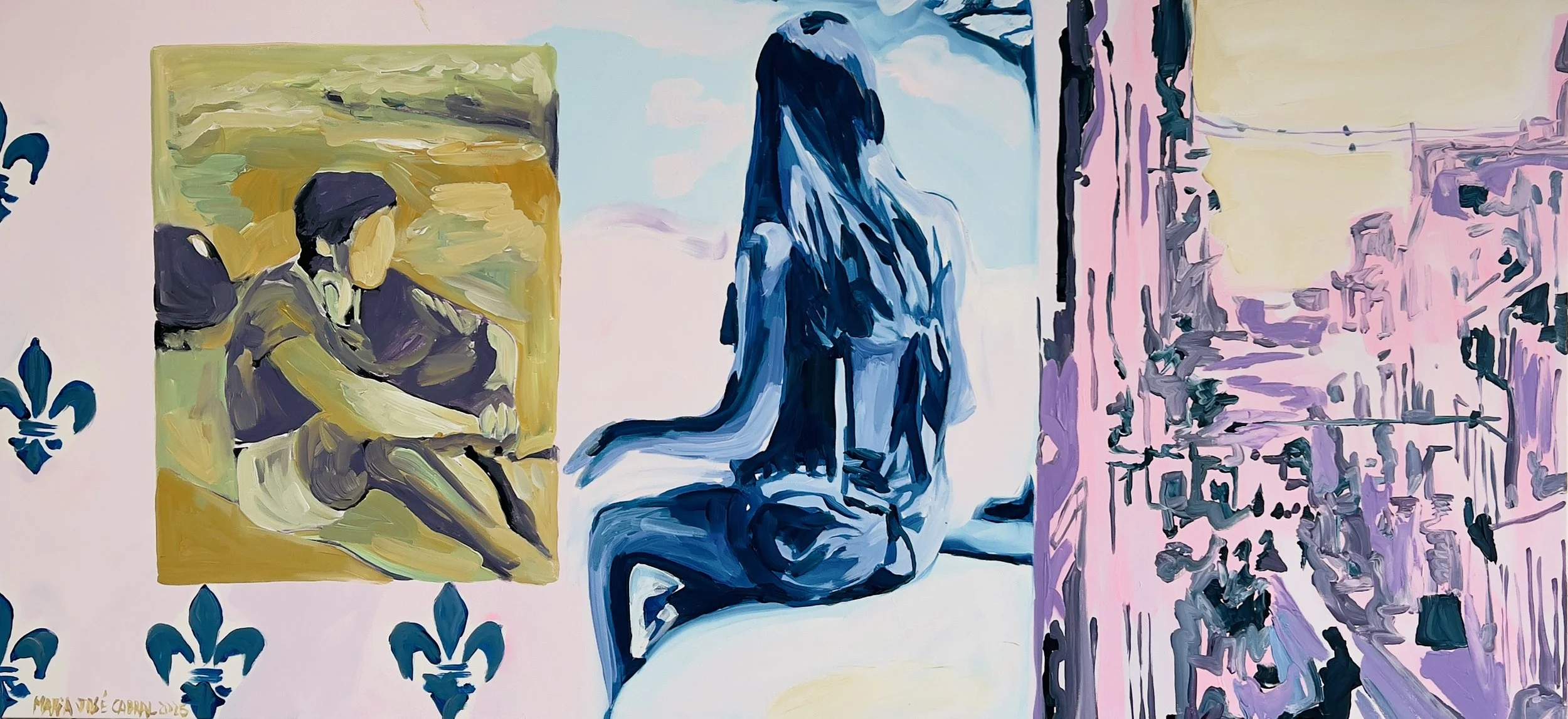 Threshold, 2025 | Acrílico sobre tela | Acrylic on canvas | 110x60cm | Not available