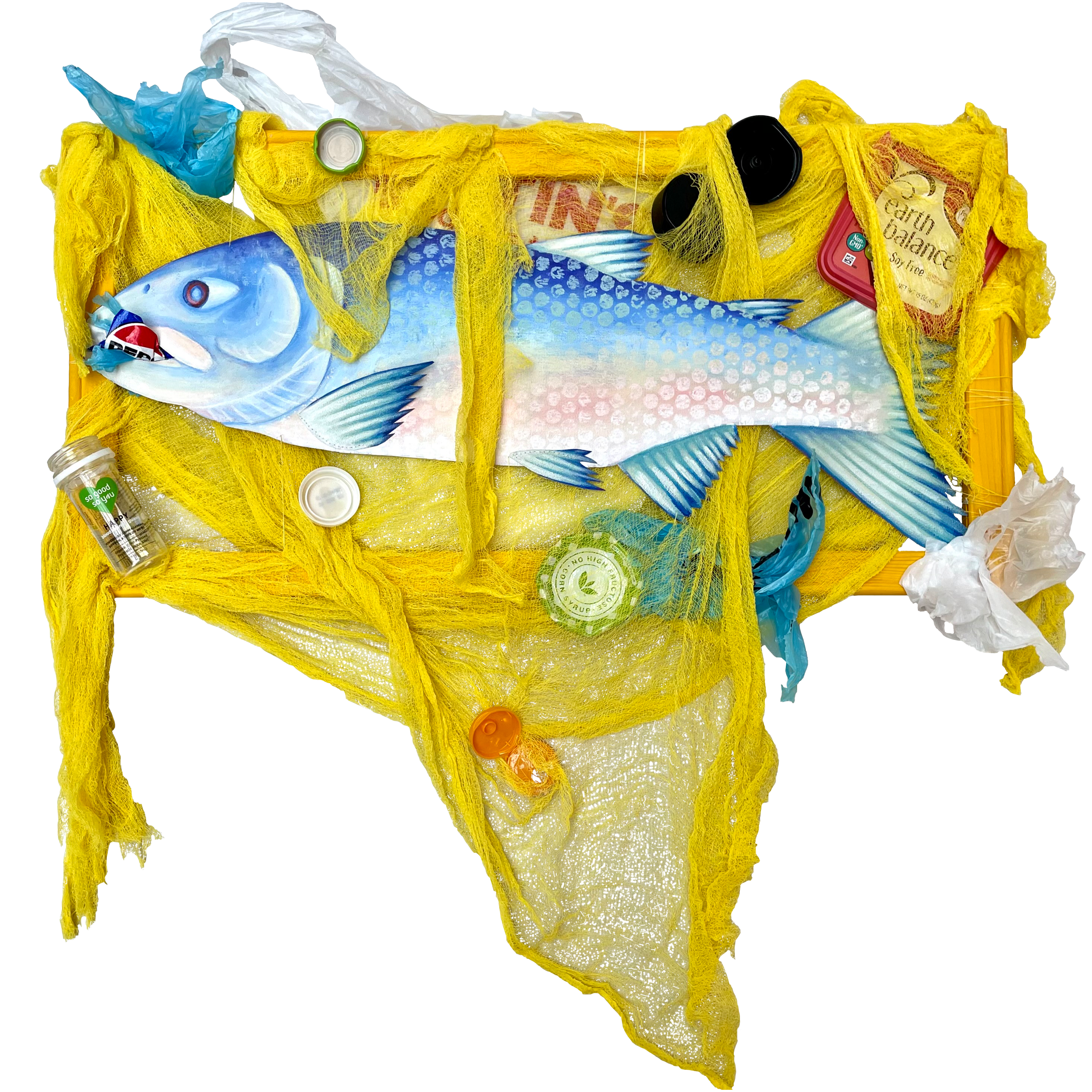 You Are What You Eat | 2023 | 12 x 24 inches | Acrylic paint and mixed media on canvas