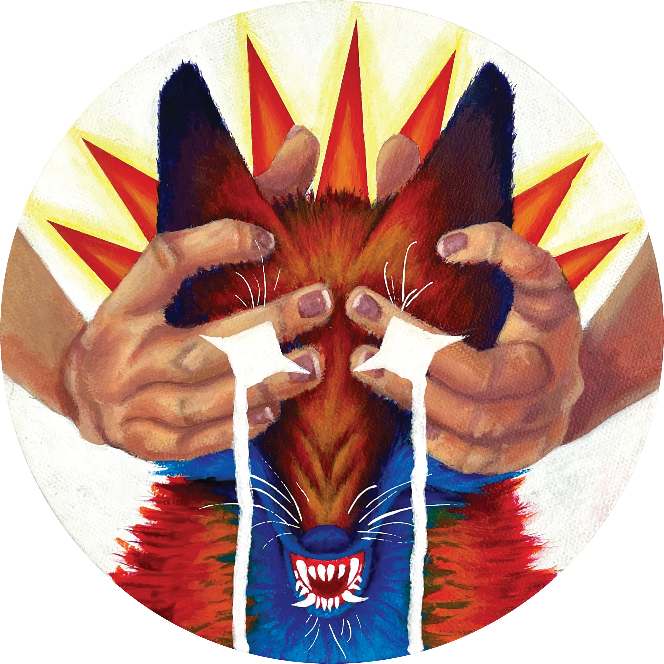 Clouded Perception | 2024 | 8 x 8 inches |  Acrylic on canvas 