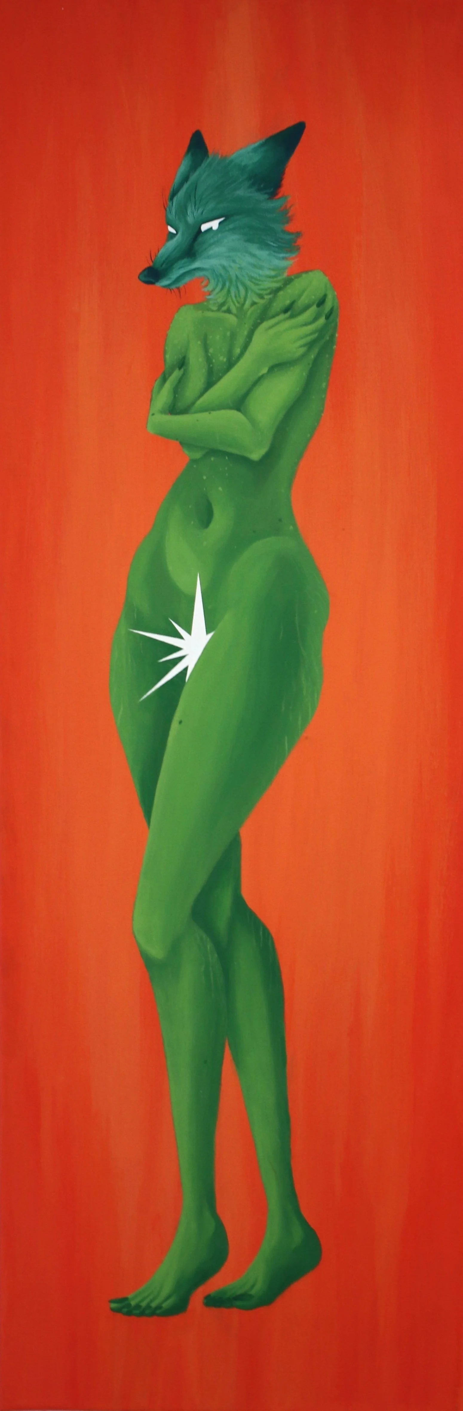 Insecurities | 2025 | 30 x 10 inches | Acrylic on canvas 