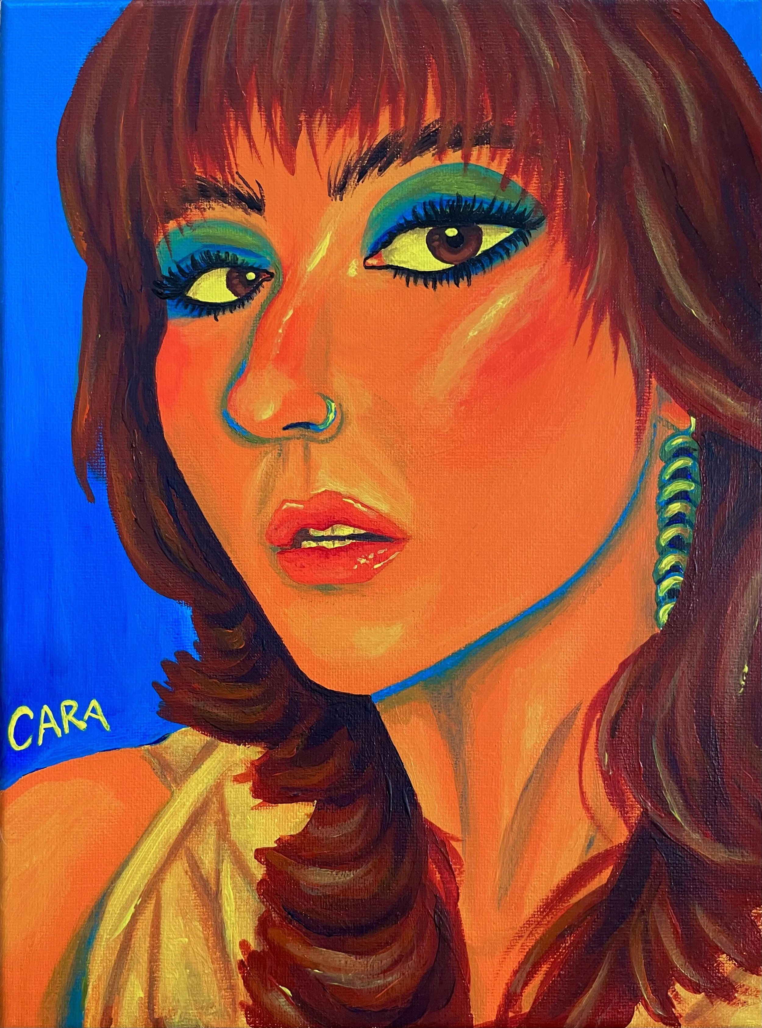 Nicole Rafiee Portrait | 2023 | 12 x 9 inches | Acrylic on canvas