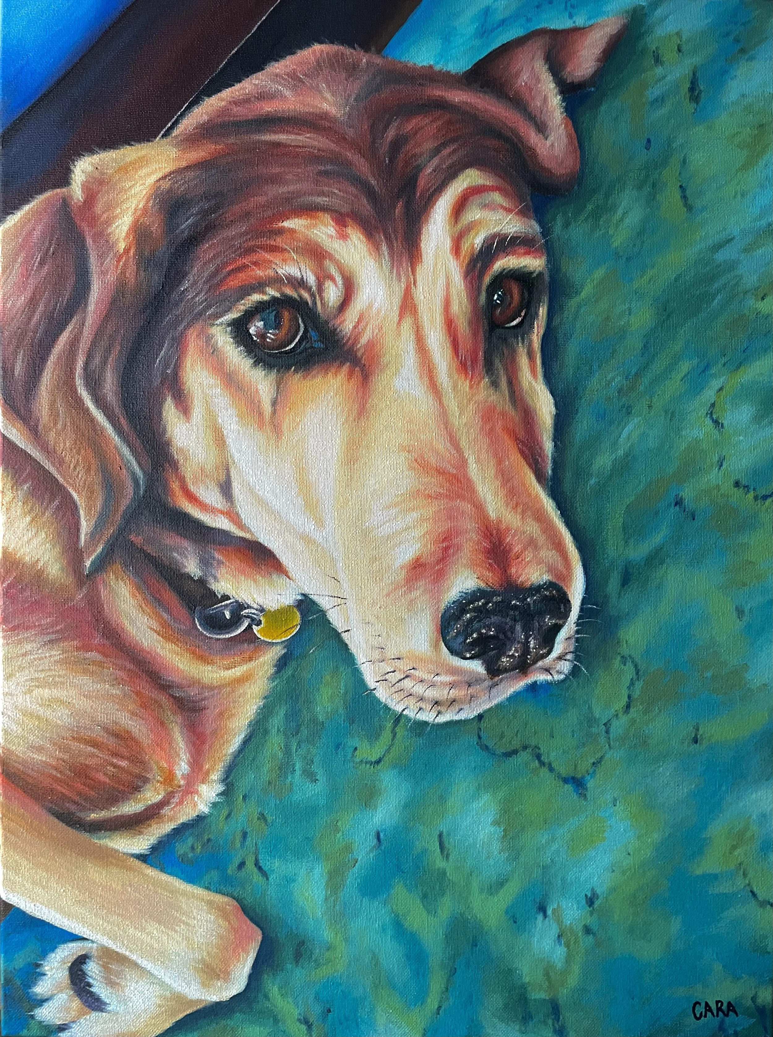 Chester Portrait | 2023 | 24 x 18  inches | Acrylic on canvas