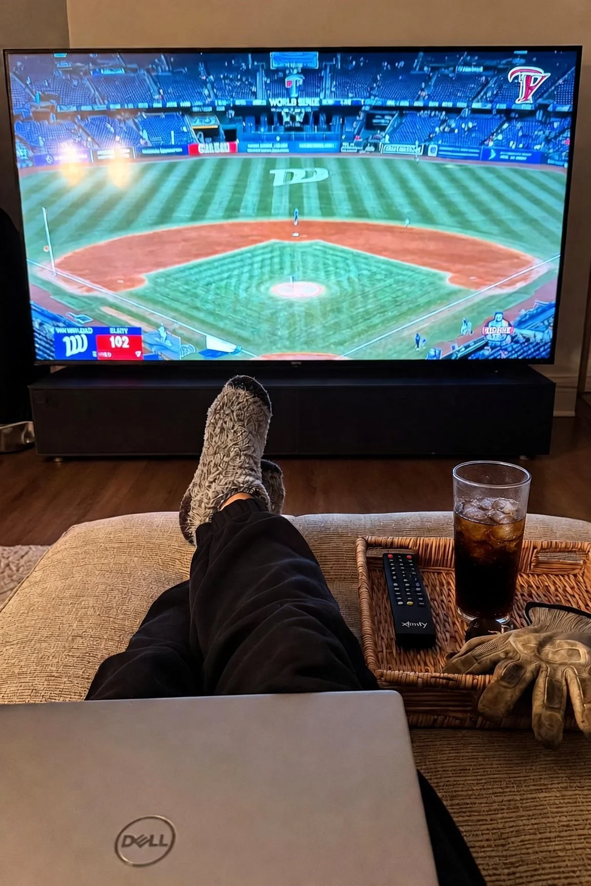 Fuzzy Socks and Work Gloves