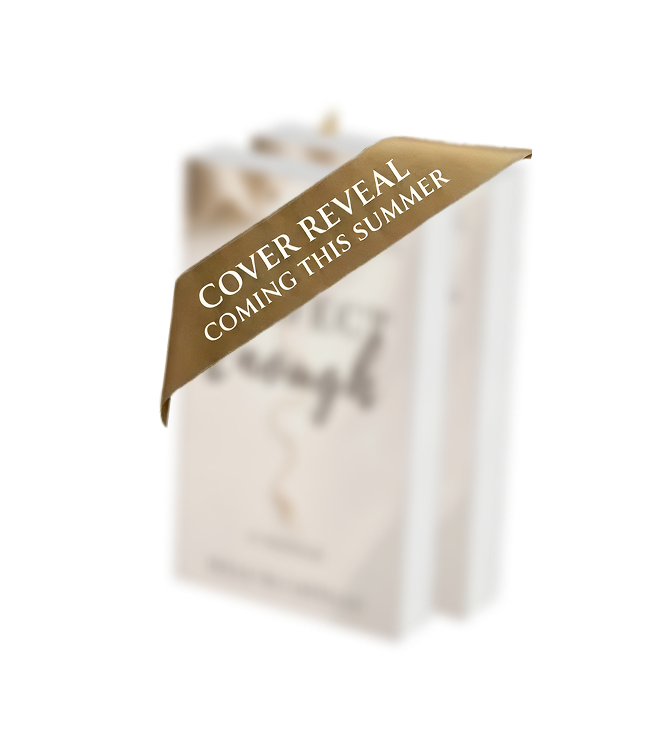 A blurred book with a gold banner that reads "Cover Reveal Coming This Summer".