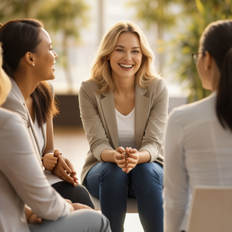 Learn to give and receive feedback women's leadership training.