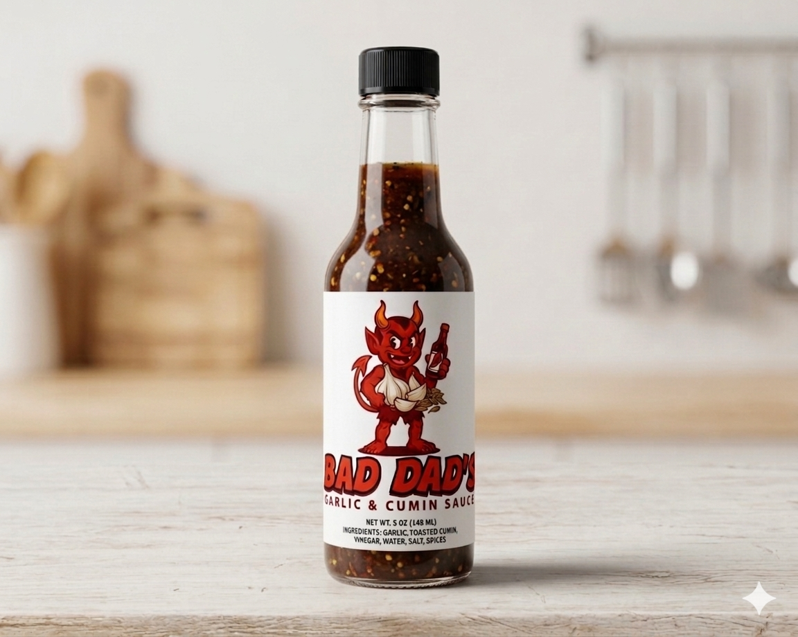 Bad Dad's Garlic & Cumin Gourmet Pepper Sauce